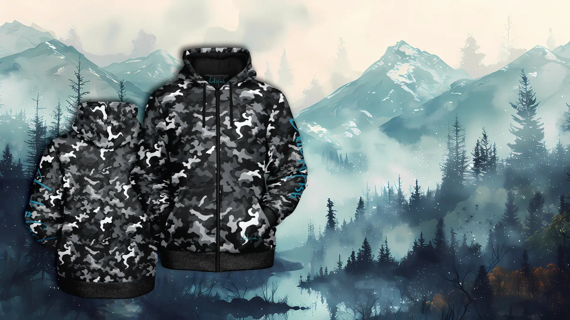 This Chokefish™ Fleece Zipper Hoodie Isn’t Here to Blend In