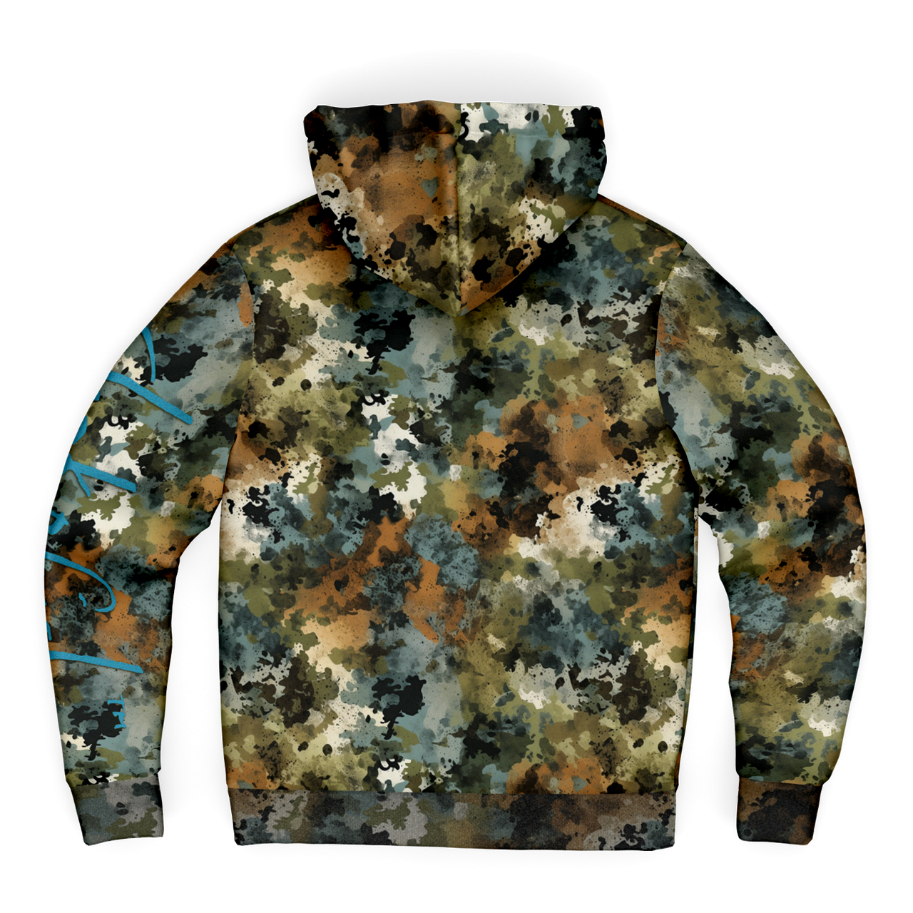 Chokefish™ Microfleece Zip-Up Hoodie Acid-Wash Colors-002B