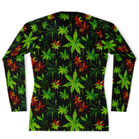Chokefish™ Long Sleeve Rashguard Cannabis Men's Shirt-002