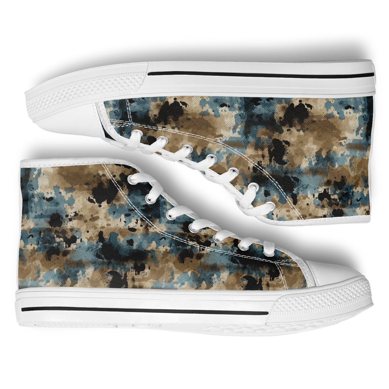 Chokefish™ Urban Peak Retro High Tops-Acid-Wash-012