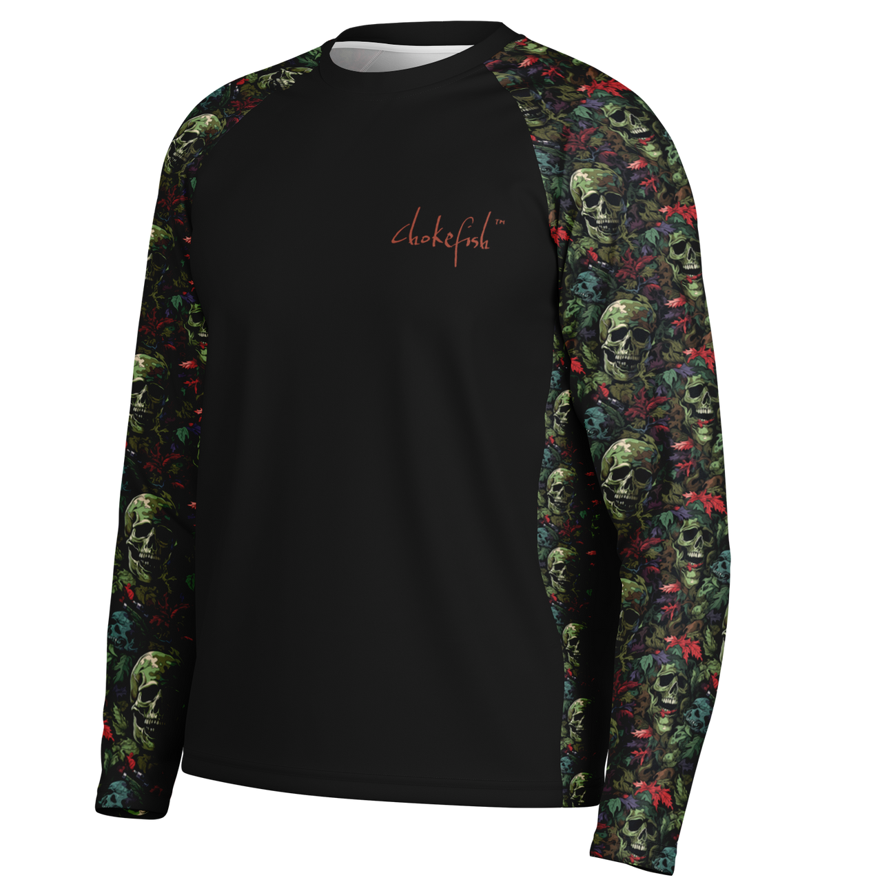 Chokefish™ Long Sleeve Every Day All Weather Skulls Shirt Men's-027