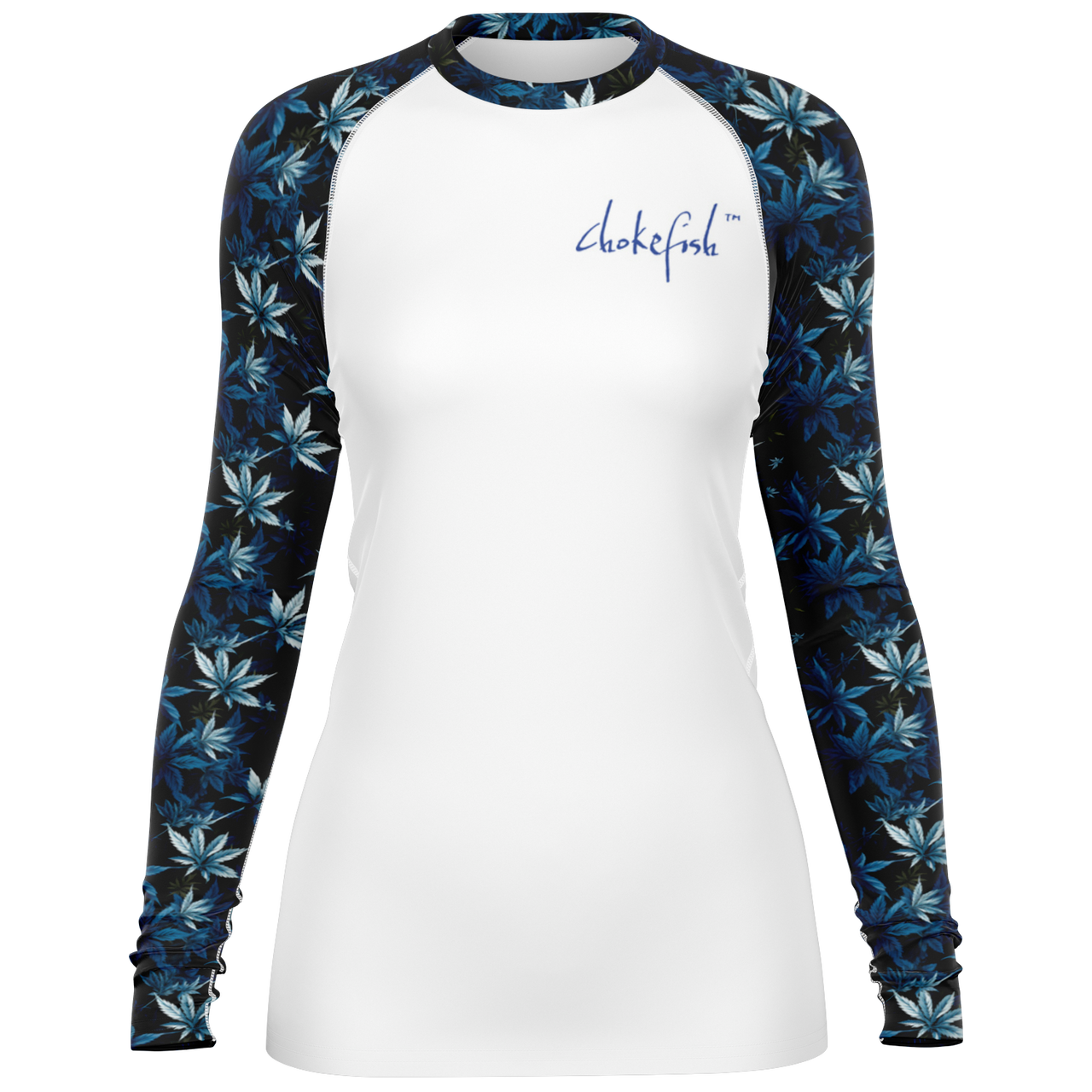 Chokefish™ Long Sleeve Rashguard Cannabis Woman's Shirt-005