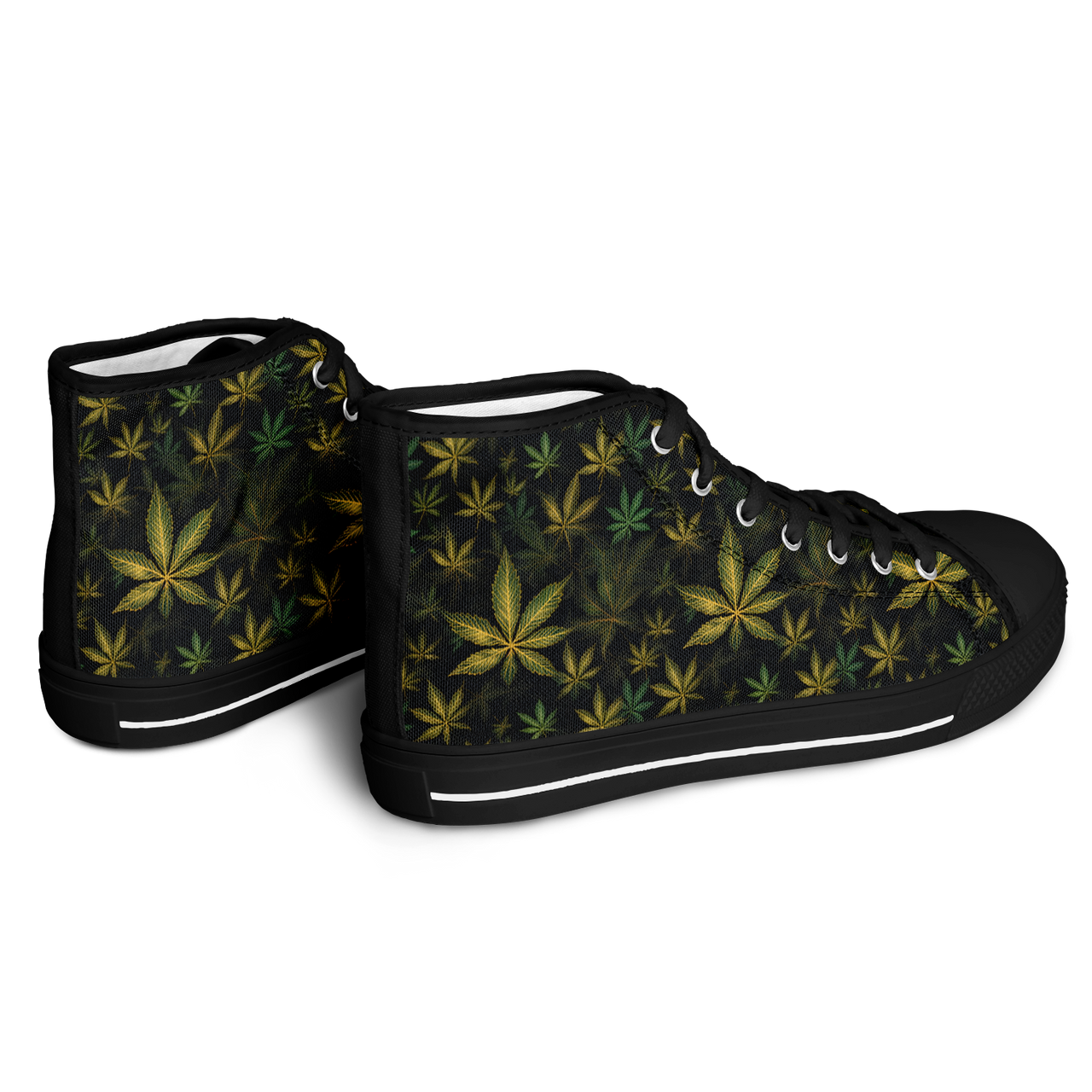 Chokefish™ Urban Peak Retro High Tops-Canabis-027-2