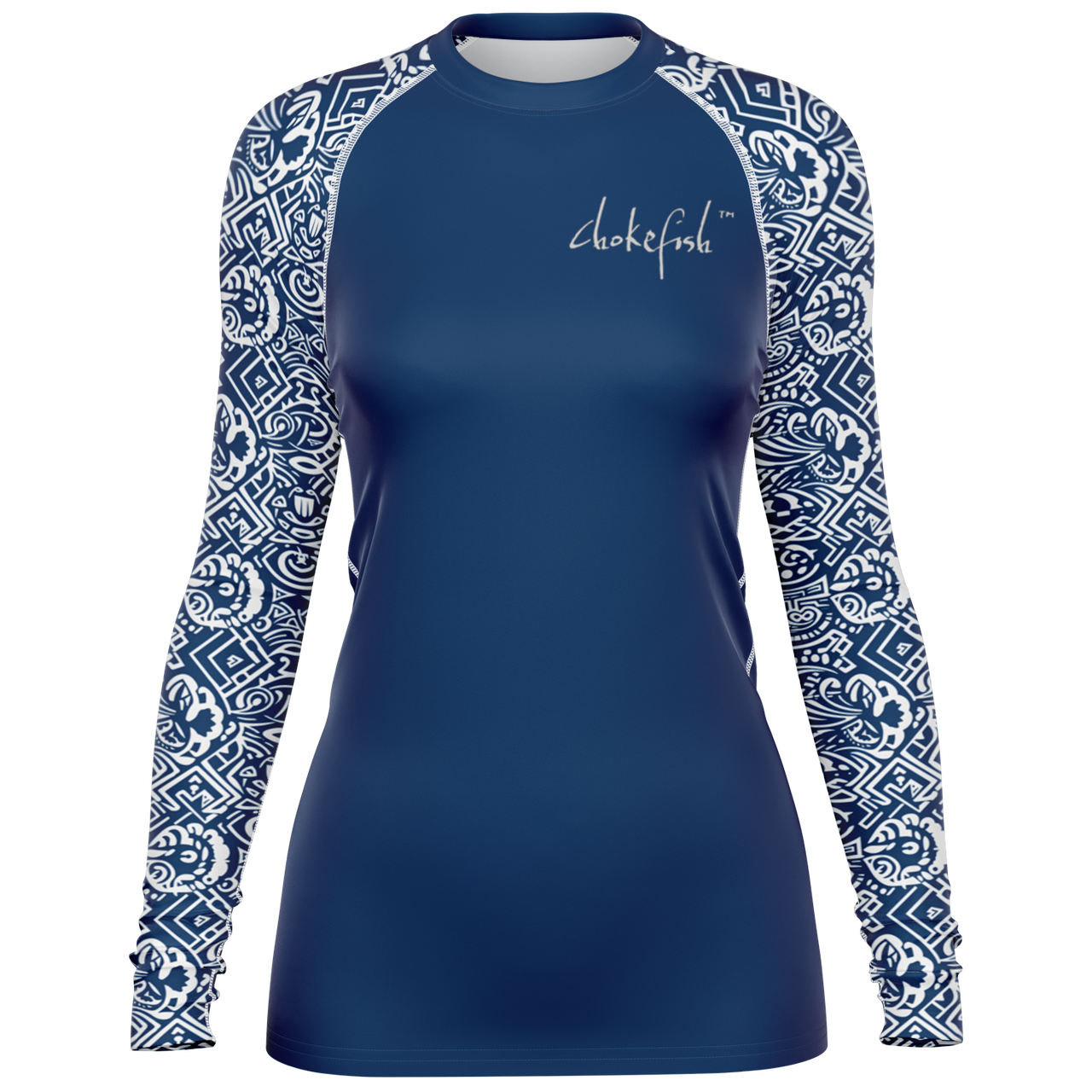 Chokefish™ Long Sleeve Rashguard Acid-Wash Woman's Shirt-001