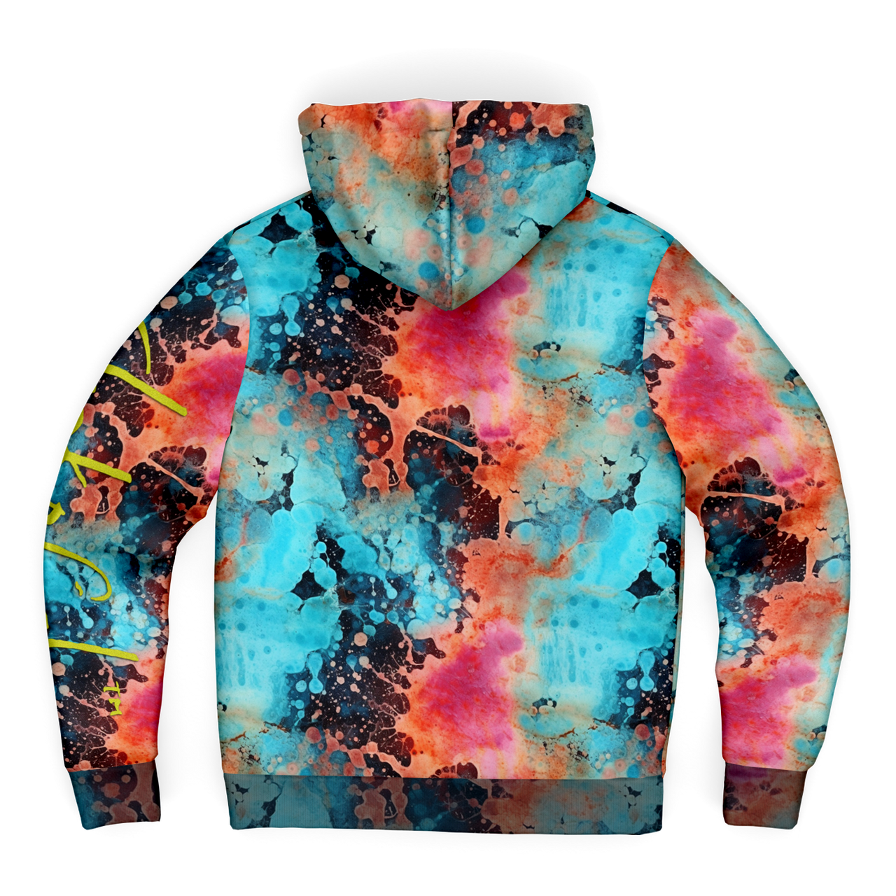 Chokefish™ Microfleece Zip-Up Hoodie Acid-Wash Colors-007B