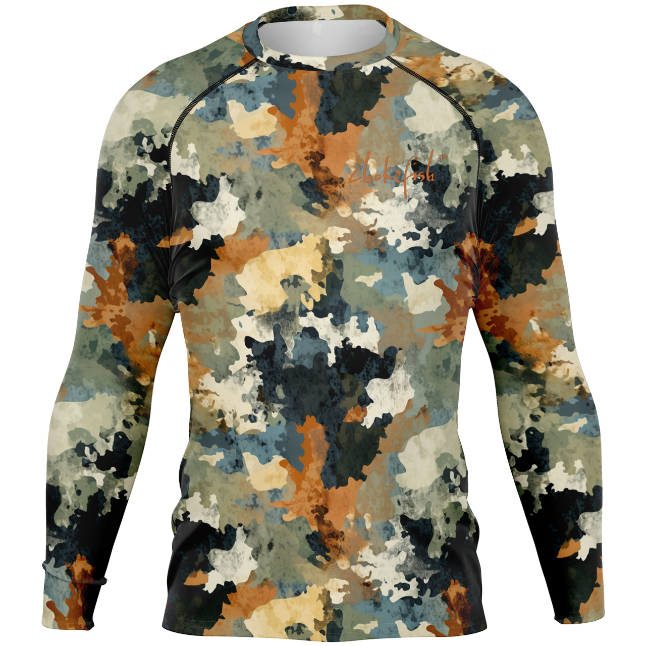Chokefish™ Long Sleeve Rashguard Acid-Wash Men's Shirt-011