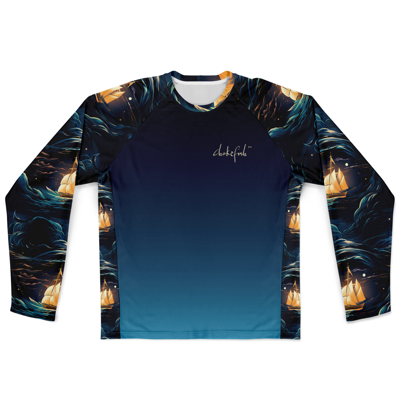 Chokefish™ Long Sleeve Every Day All Weather Trees&Boats Shirt Men's-014-Special-Edition