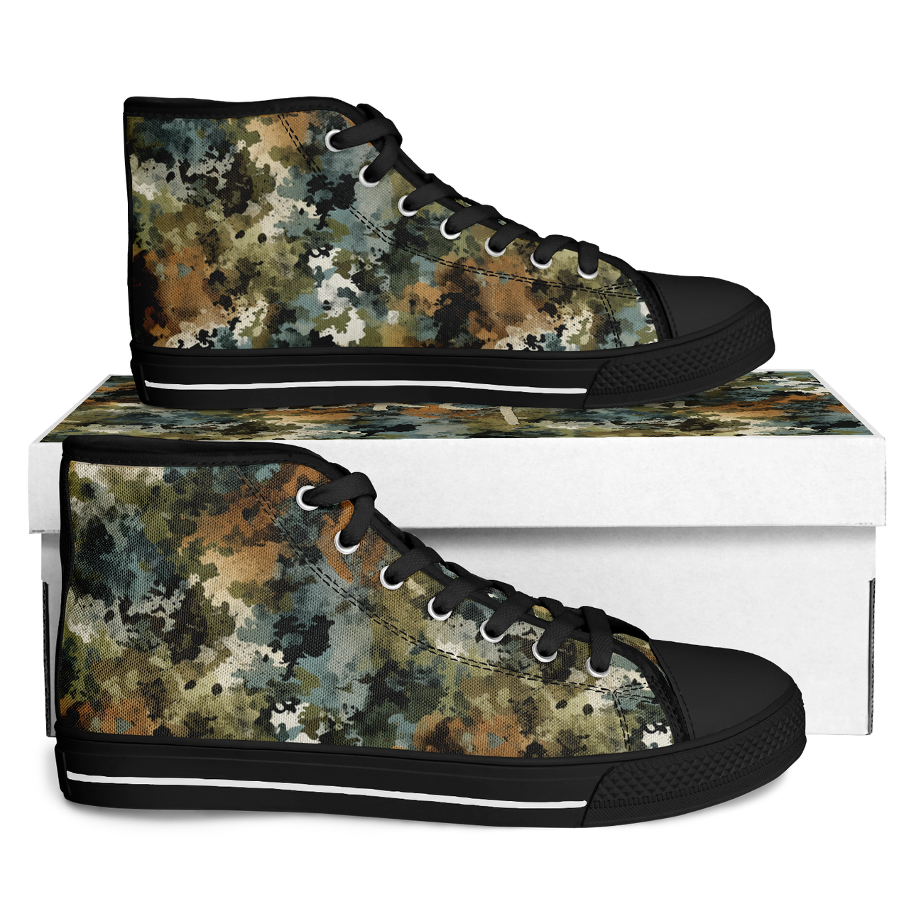 Chokefish™ Urban Peak Retro High Tops-Acid-Wash-014-2