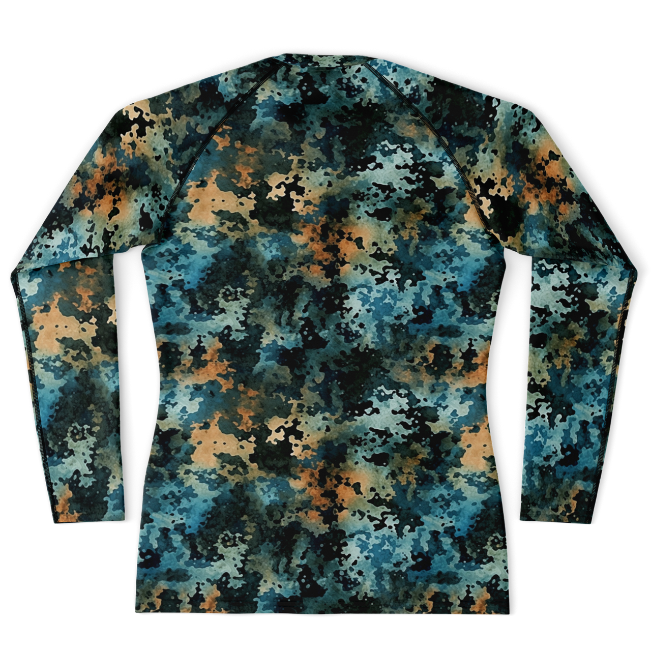 Chokefish™ Long Sleeve Rashguard Acid-Wash Men's Shirt-016