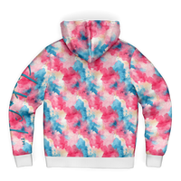 Chokefish™ Microfleece Zip-Up Hoodie Acid-Wash Colors-001