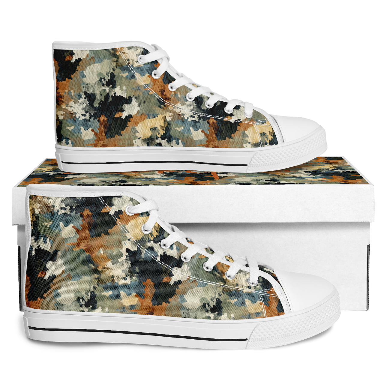 Chokefish™ Urban Peak Retro High Tops-Acid-Wash-011