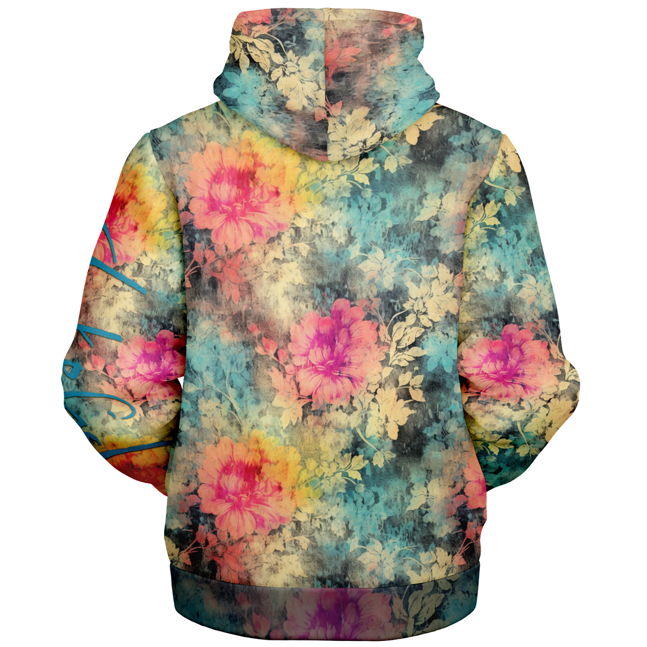 Chokefish™ Microfleece Zip-Up Hoodie Acid-Wash Colors-009B