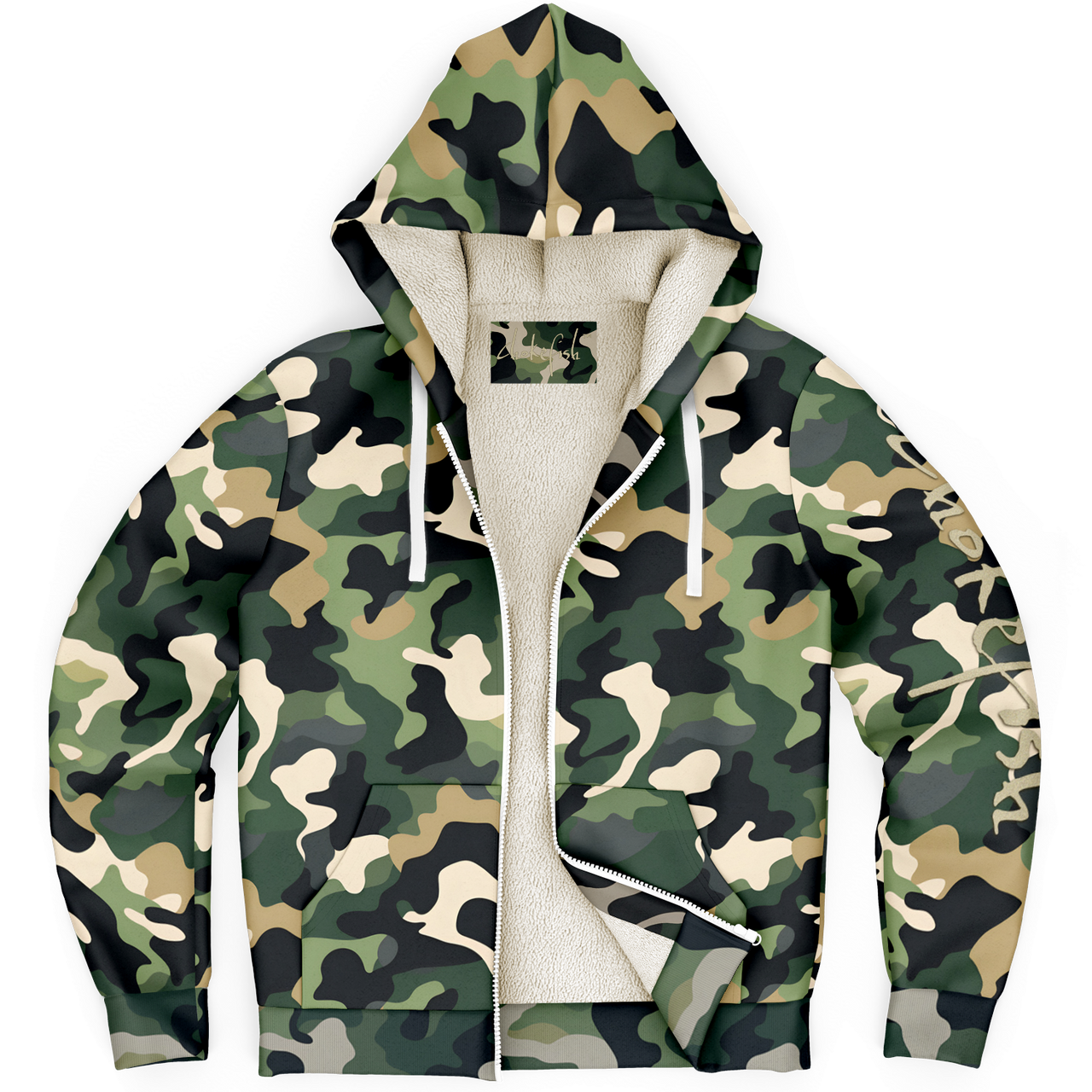 Chokefish™ Microfleece Zip-Up Hoodie Camouflage-002