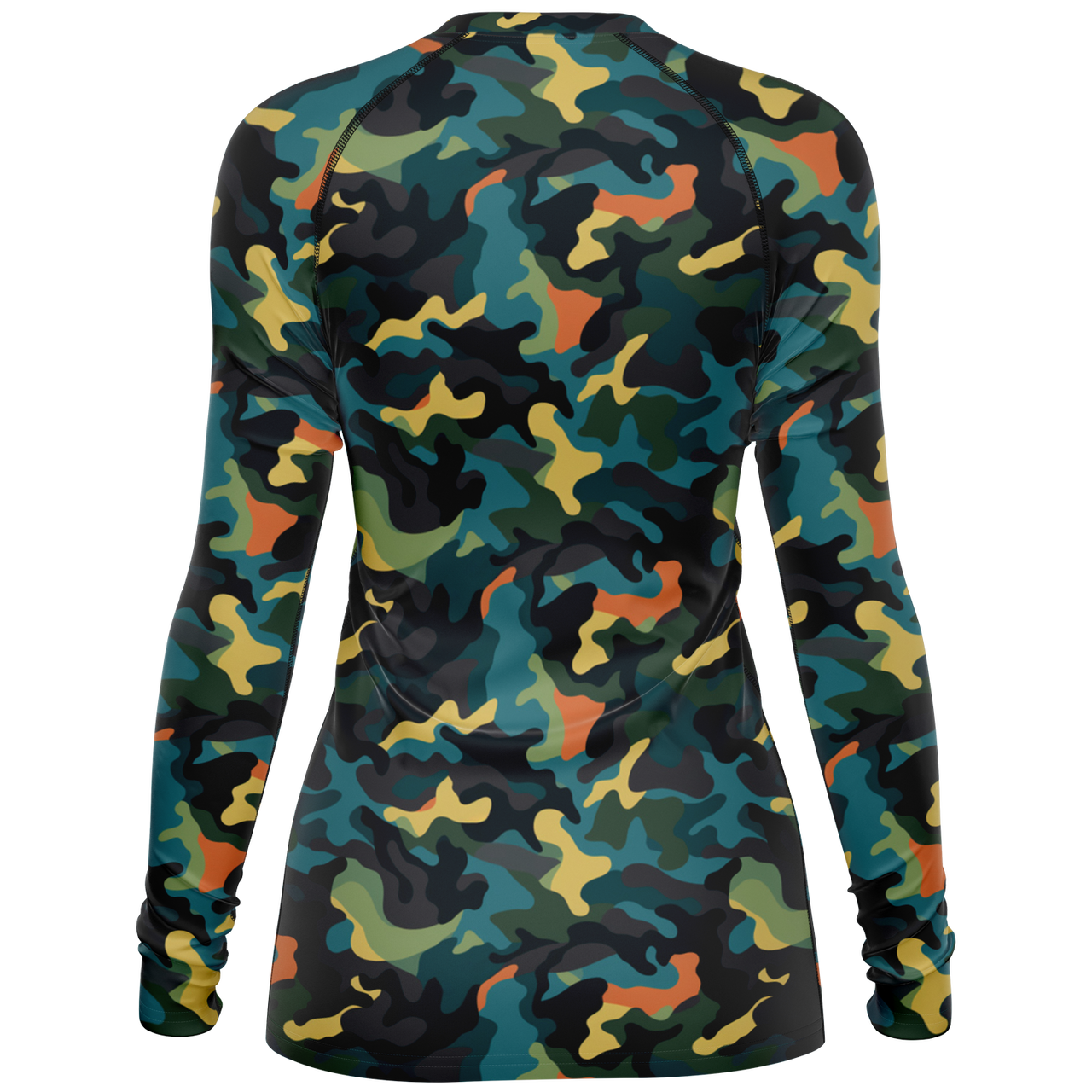 Chokefish™ Long Sleeve Rashguard Camouflage Woman's Shirt-009