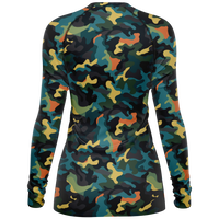 Chokefish™ Long Sleeve Rashguard Camouflage Woman's Shirt-009