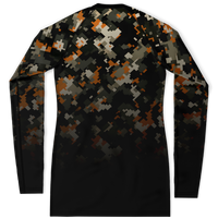 Chokefish™ Long Sleeve Rashguard Camouflage Woman's Shirt-016