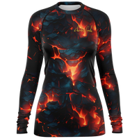 Chokefish™ Long Sleeve Rashguard Cannabis Woman's Shirt-002