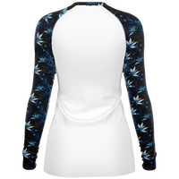 Chokefish™ Long Sleeve Rashguard Cannabis Woman's Shirt-005