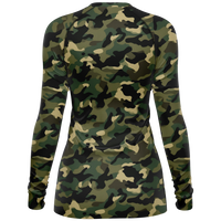 Chokefish™ Long Sleeve Rashguard Camouflage Woman's Shirt-002