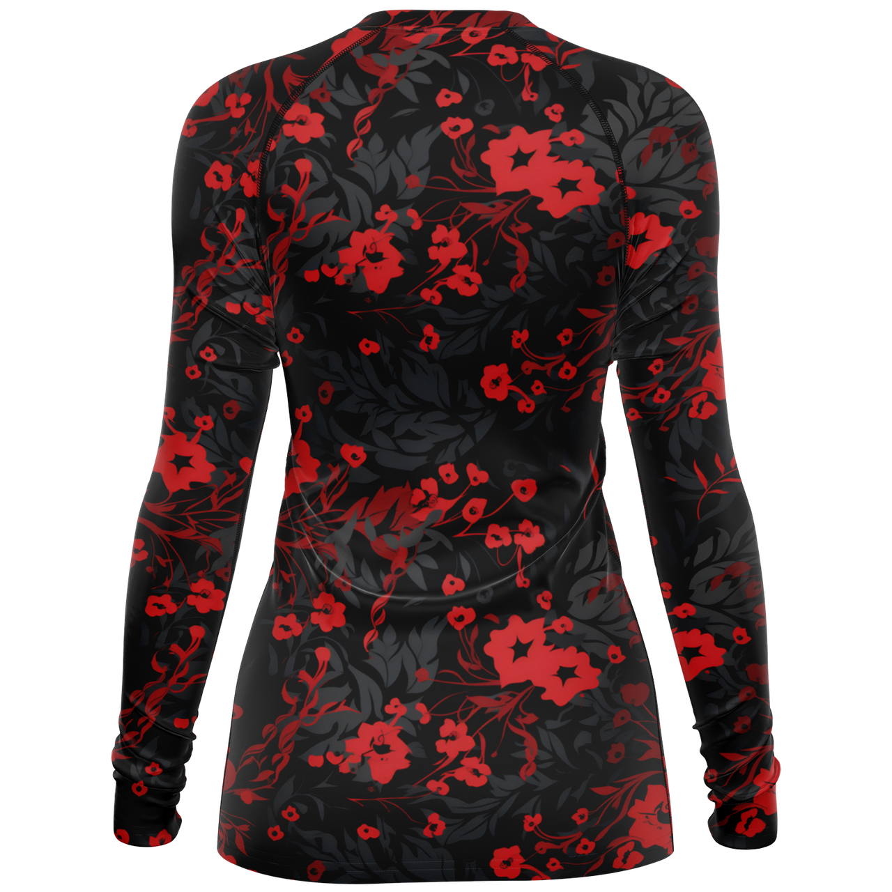 Chokefish™ Long Sleeve Rashguard Floral Woman's Shirt-001
