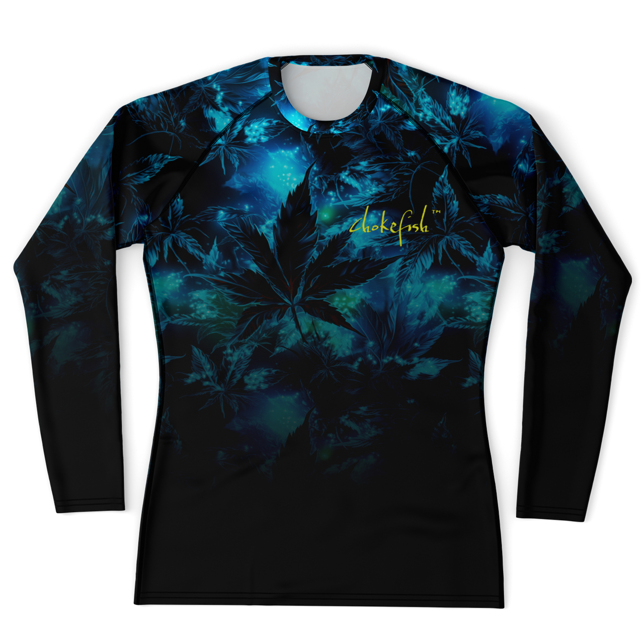 Chokefish™ Long Sleeve Rashguard Cannabis Men's Shirt-008