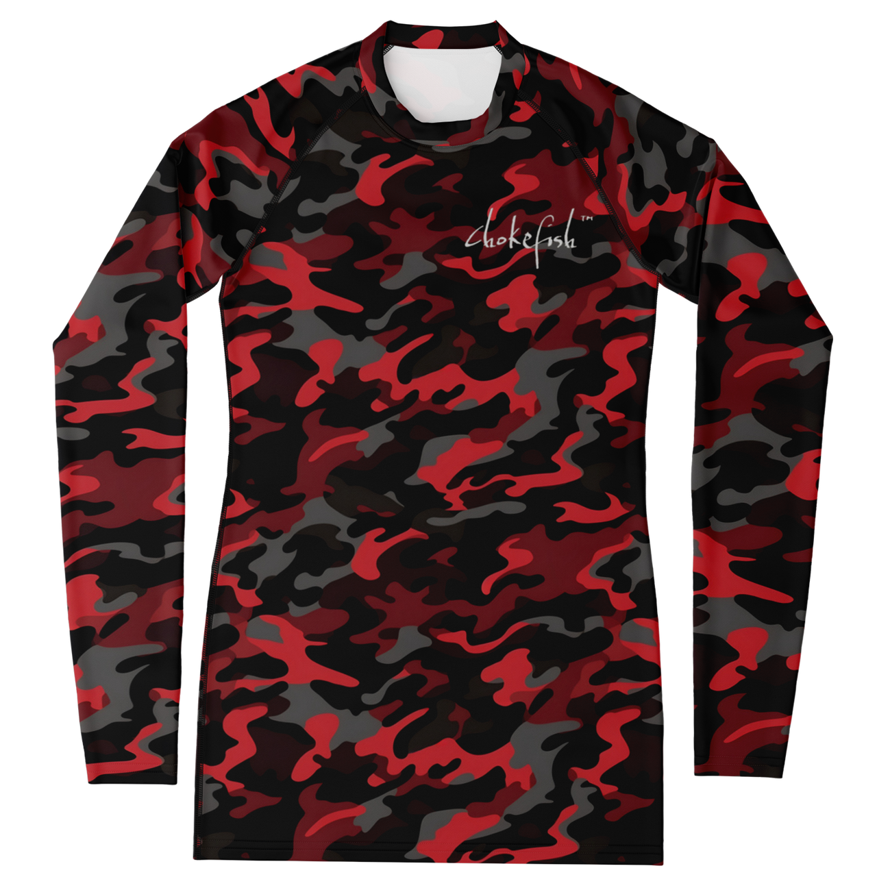Chokefish™ Long Sleeve Rashguard Camouflage Woman's Shirt-010