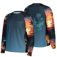 Chokefish™ Long Sleeve Every Day All Weather Trees&Boats Shirt Men's-011-Special-Edition