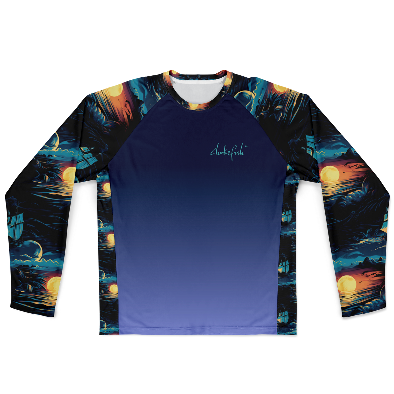 Chokefish™ Long Sleeve Every Day All Weather Trees&Boats Shirt Men's-016-Special-Edition