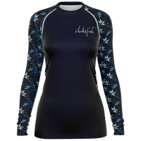 Chokefish™ Long Sleeve Rashguard Cannabis Woman's Shirt-005-2