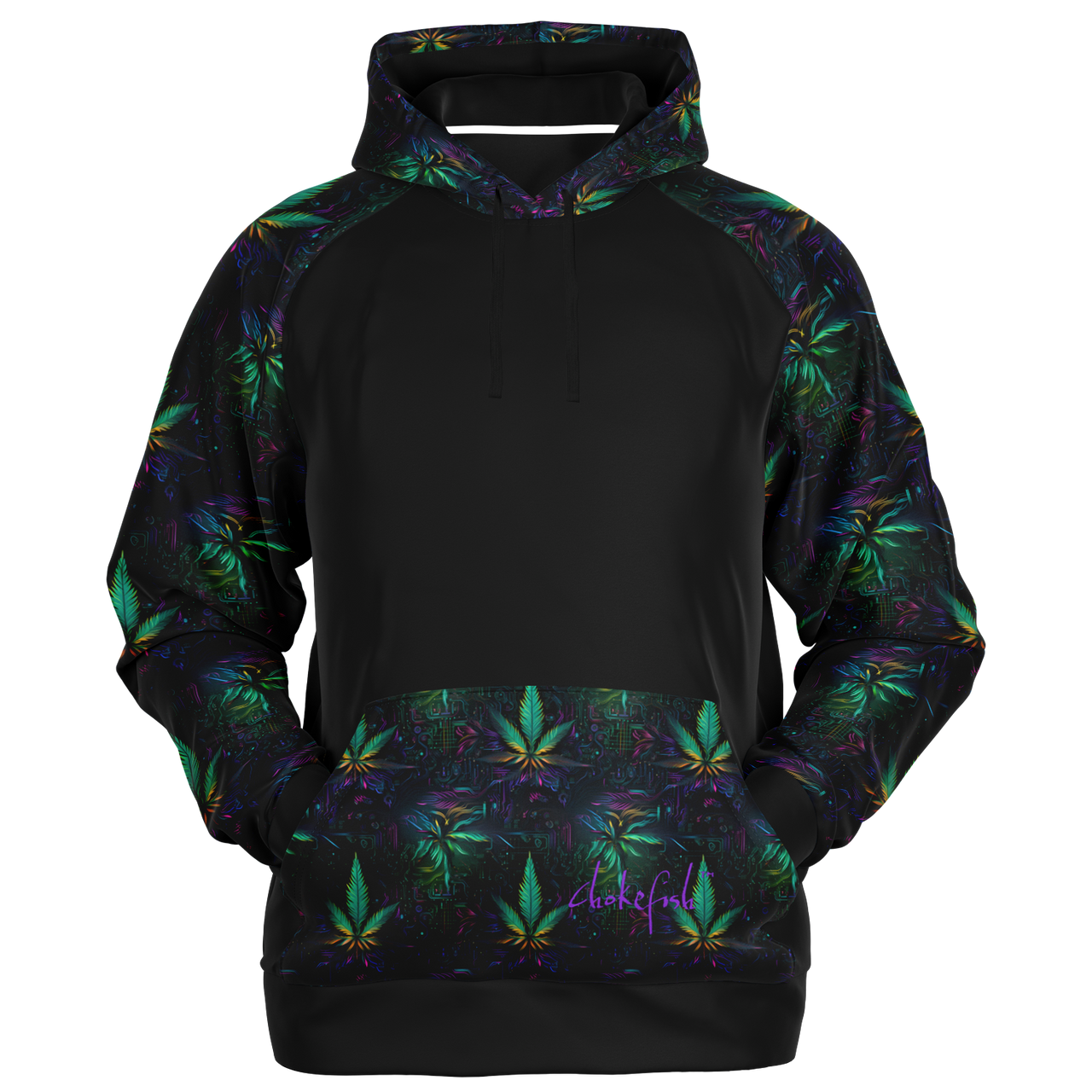 Chokefish™ Cannabis Raglan Remix-004B