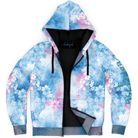 Chokefish™ Microfleece Zip-Up Hoodie Acid-Wash Colors-008B