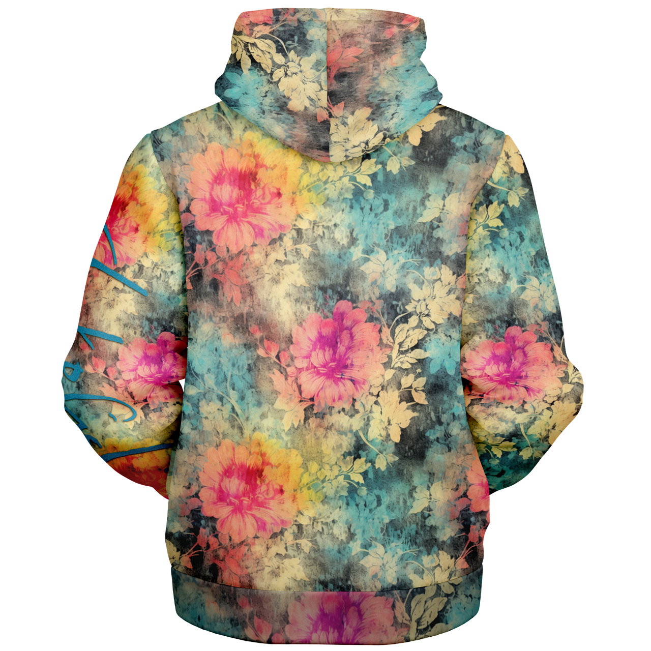 Chokefish™ Microfleece Zip-Up Hoodie Acid-Wash Colors-009