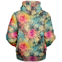 Chokefish™ Microfleece Zip-Up Hoodie Acid-Wash Colors-009