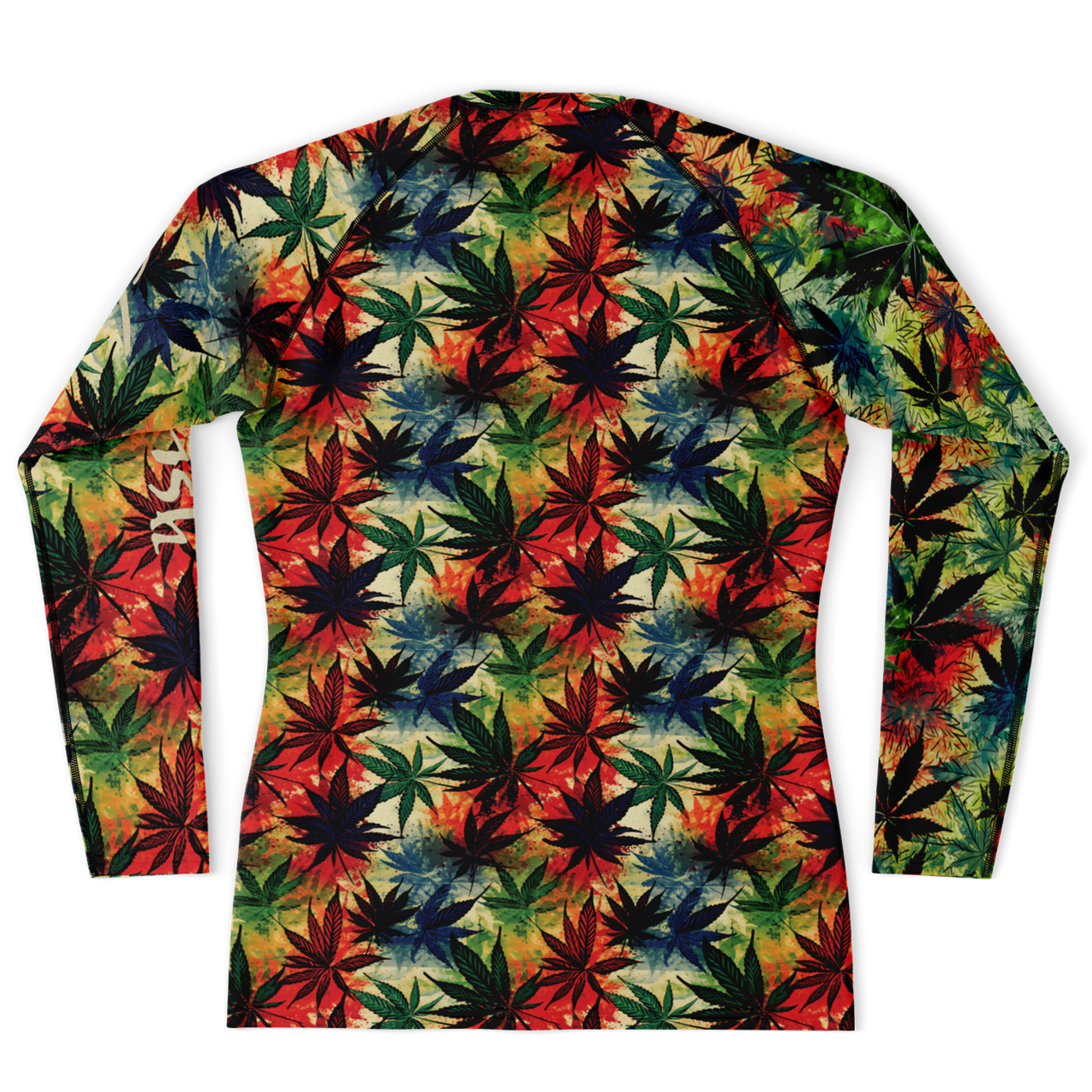 Chokefish™ Long Sleeve Rashguard Cannabis Men's Shirt-010