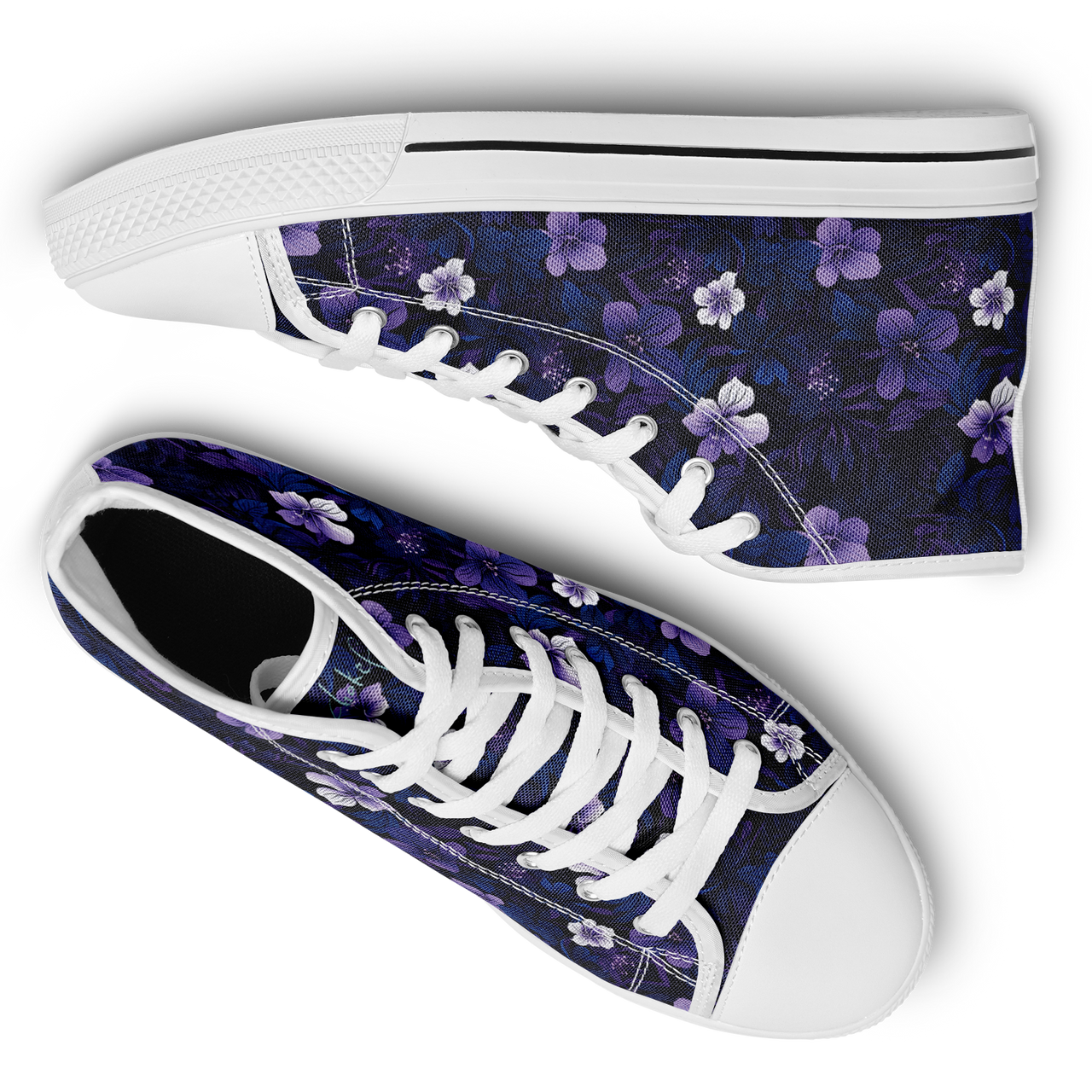 Chokefish™ Urban Peak Retro High Tops-Floral-004