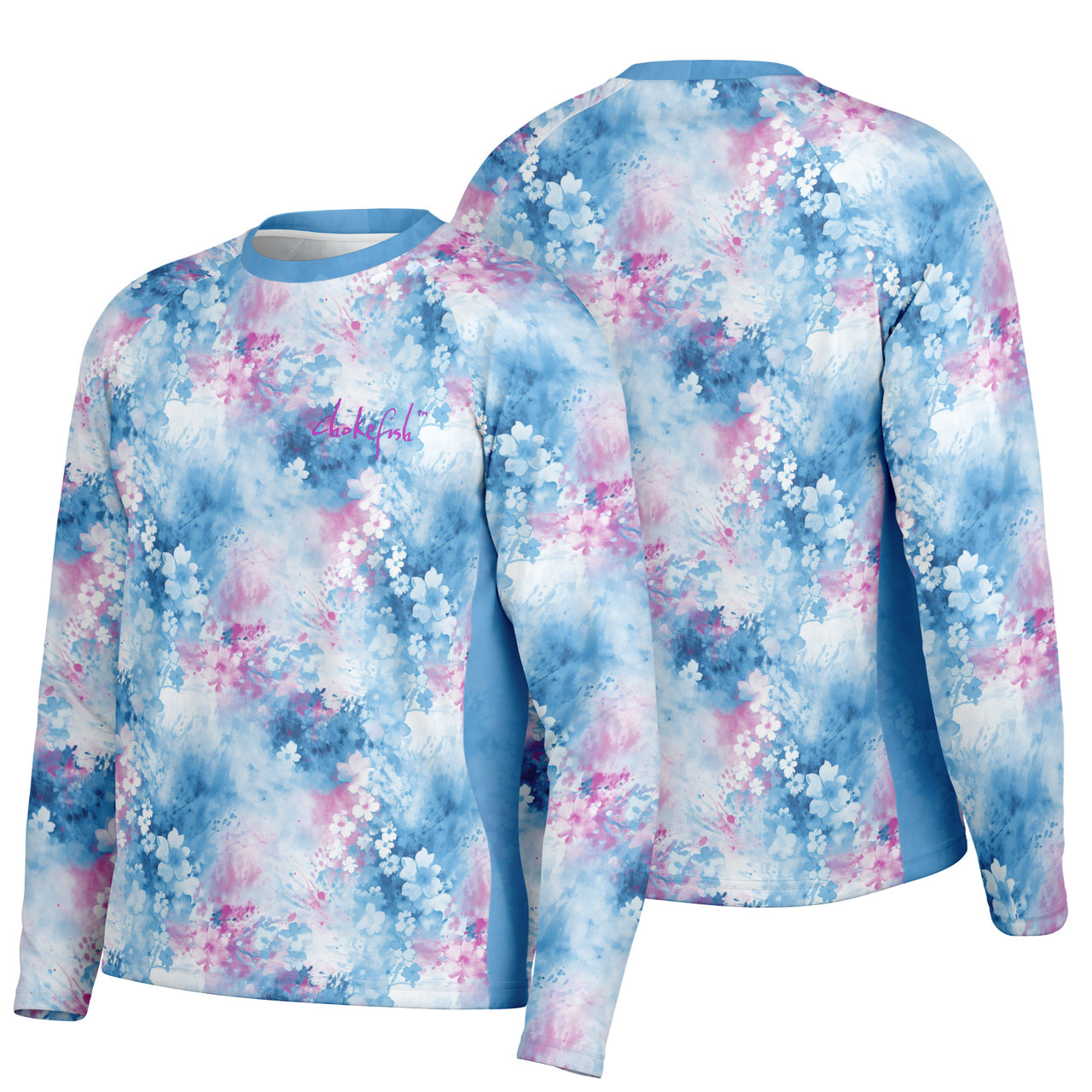 Chokefish™ Long Sleeve Every Day All Weather Acid-Wash Shirt Men's-006