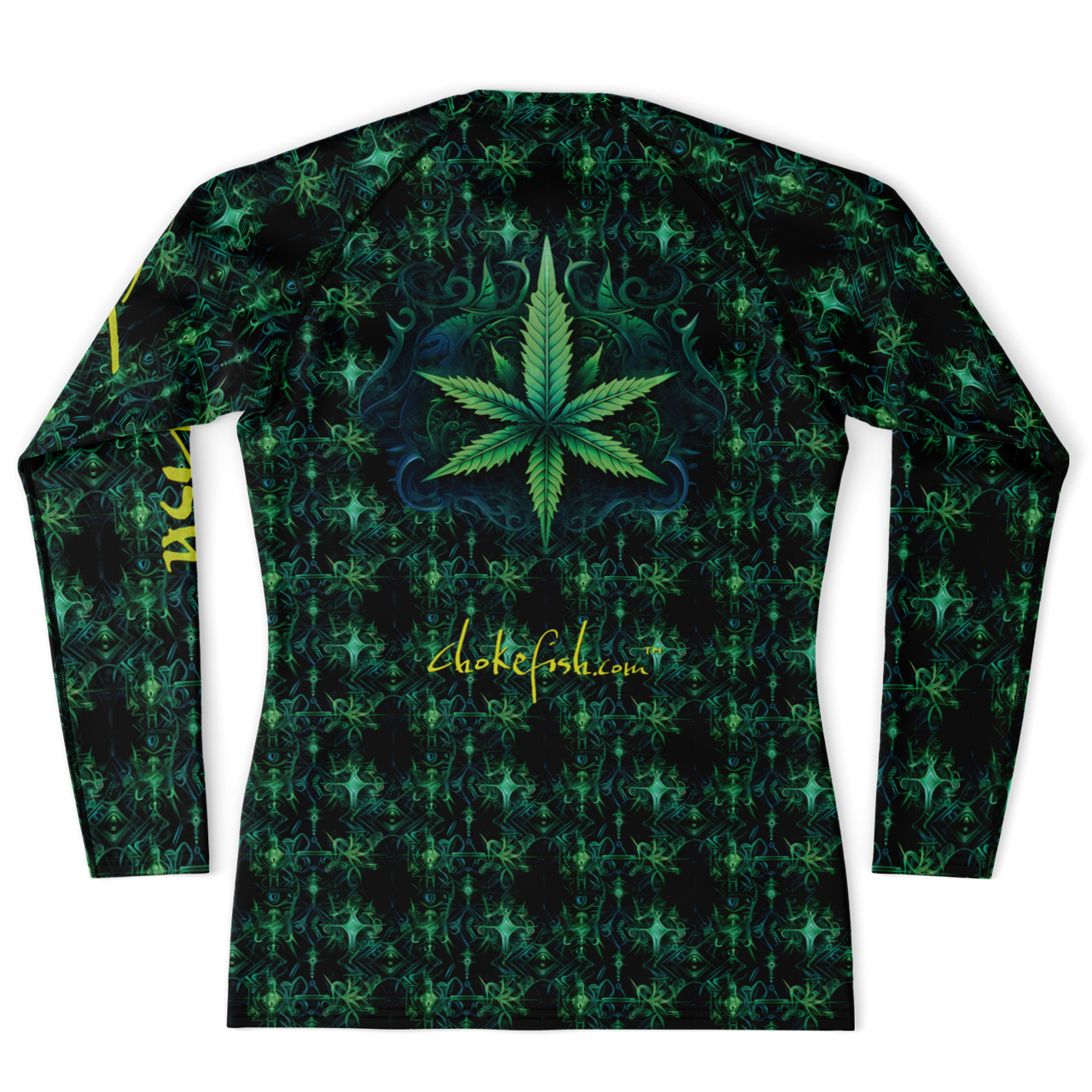 Chokefish™ Long Sleeve Rashguard Cannabis Men's Shirt-012-Special Edition