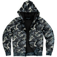 Chokefish™ Microfleece Zip-Up Hoodie Camouflage-007B