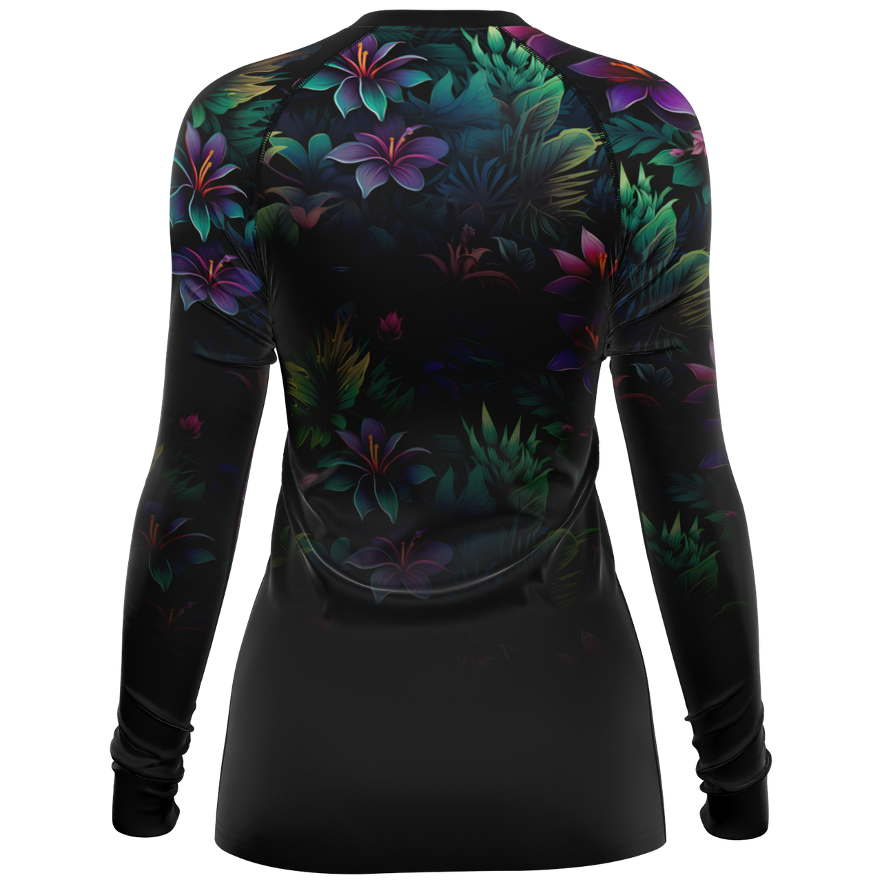 Chokefish™ Long Sleeve Rashguard Floral Woman's Shirt-003