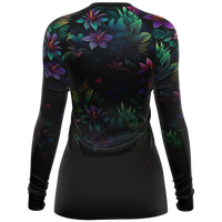 Chokefish™ Long Sleeve Rashguard Floral Woman's Shirt-003