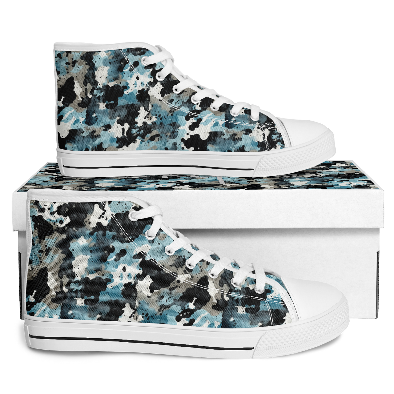 Chokefish™ Urban Peak Retro High Tops-Acid-Wash-010