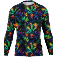 Chokefish™ Long Sleeve Rashguard Cannabis Men's Shirt-003