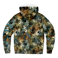 Chokefish™ Microfleece Zip-Up Hoodie Acid-Wash Colors-002