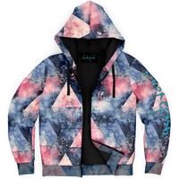 Chokefish™ Microfleece Zip-Up Hoodie Acid-Wash Colors-010B