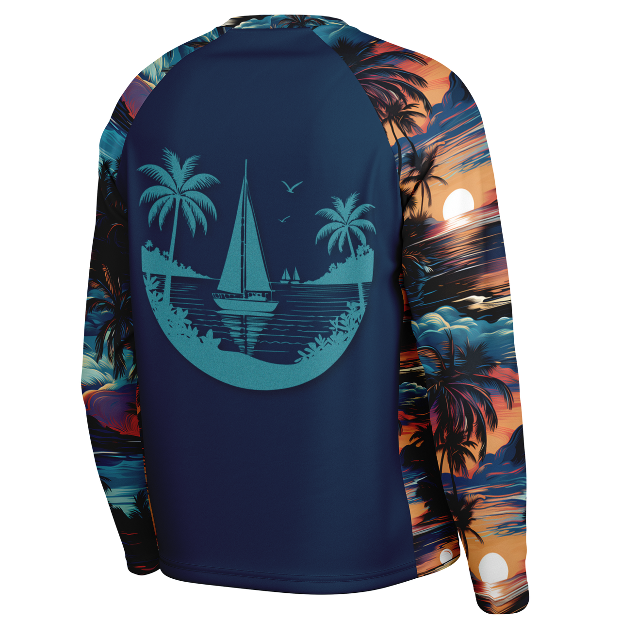 Chokefish™ Long Sleeve Every Day All Weather Trees&Boats Shirt Men's-002-Special-Edition