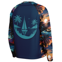 Chokefish™ Long Sleeve Every Day All Weather Trees&Boats Shirt Men's-002-Special-Edition