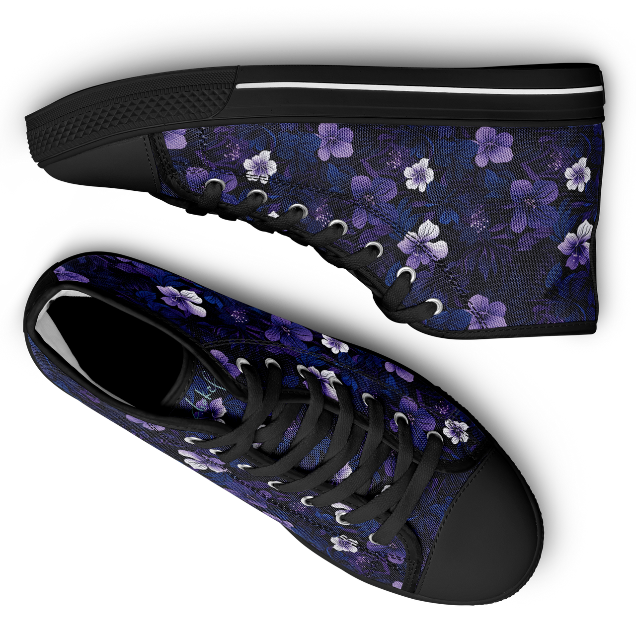 Chokefish™ Urban Peak Retro High Tops-Floral-004-2