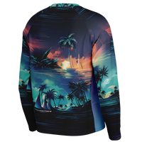Chokefish™ Long Sleeve Every Day All Weather Trees&Boats Shirt Men's-009