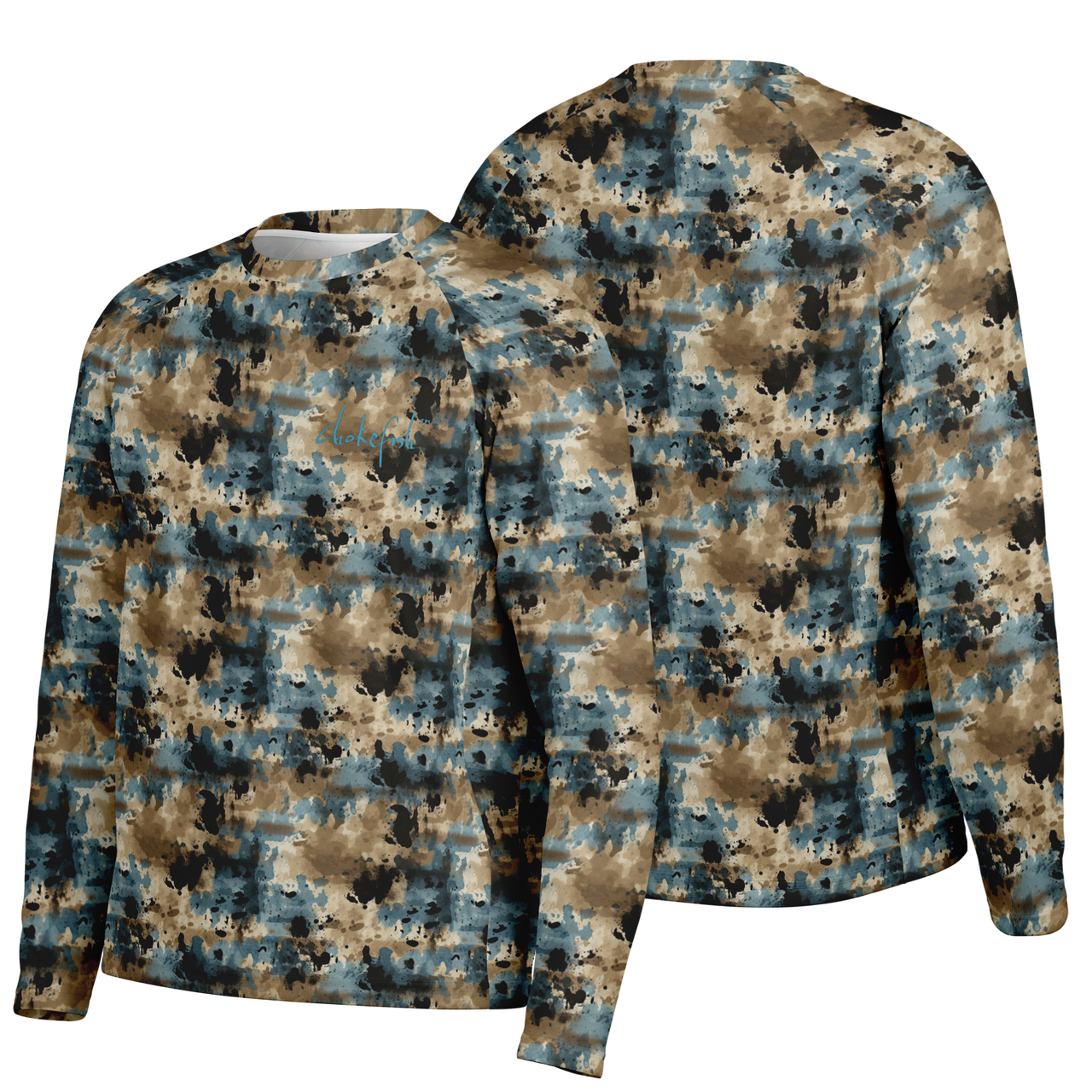 Chokefish™ Long Sleeve Every Day All Weather Acid-Wash Shirt Men's-012