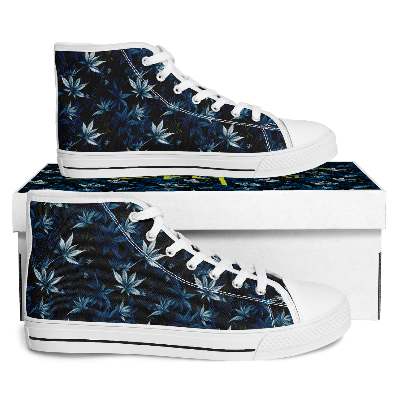 Chokefish™ Urban Peak Retro High Tops-Cannabis-008